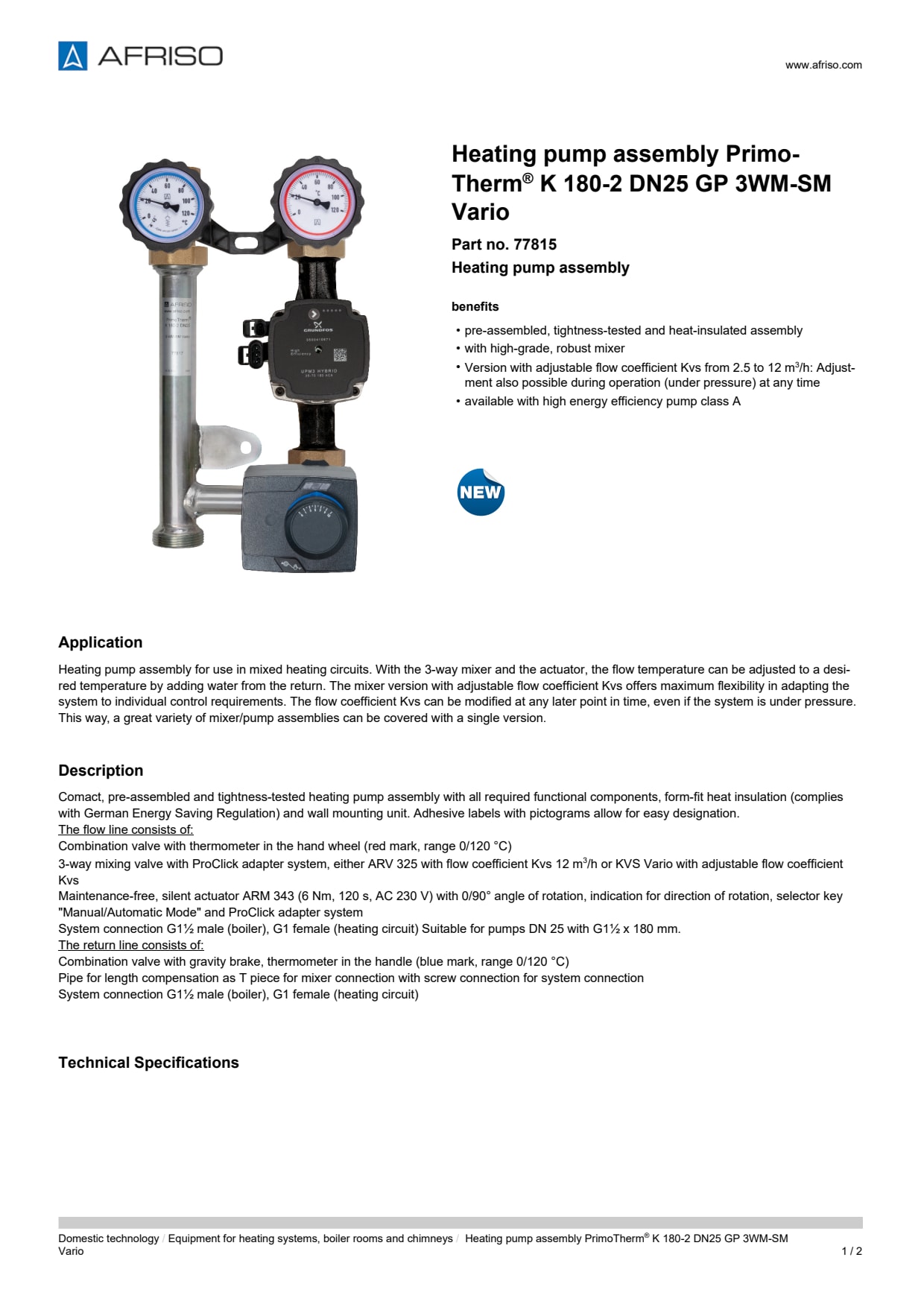 AFRISO_DATA-SHEET_HEATING-PUMP-ASSEMBLY_PRIMOTHERM-K-180-2-DN25-GP-3WM-SM-VARIO_77815_ENG_GBR.PDF