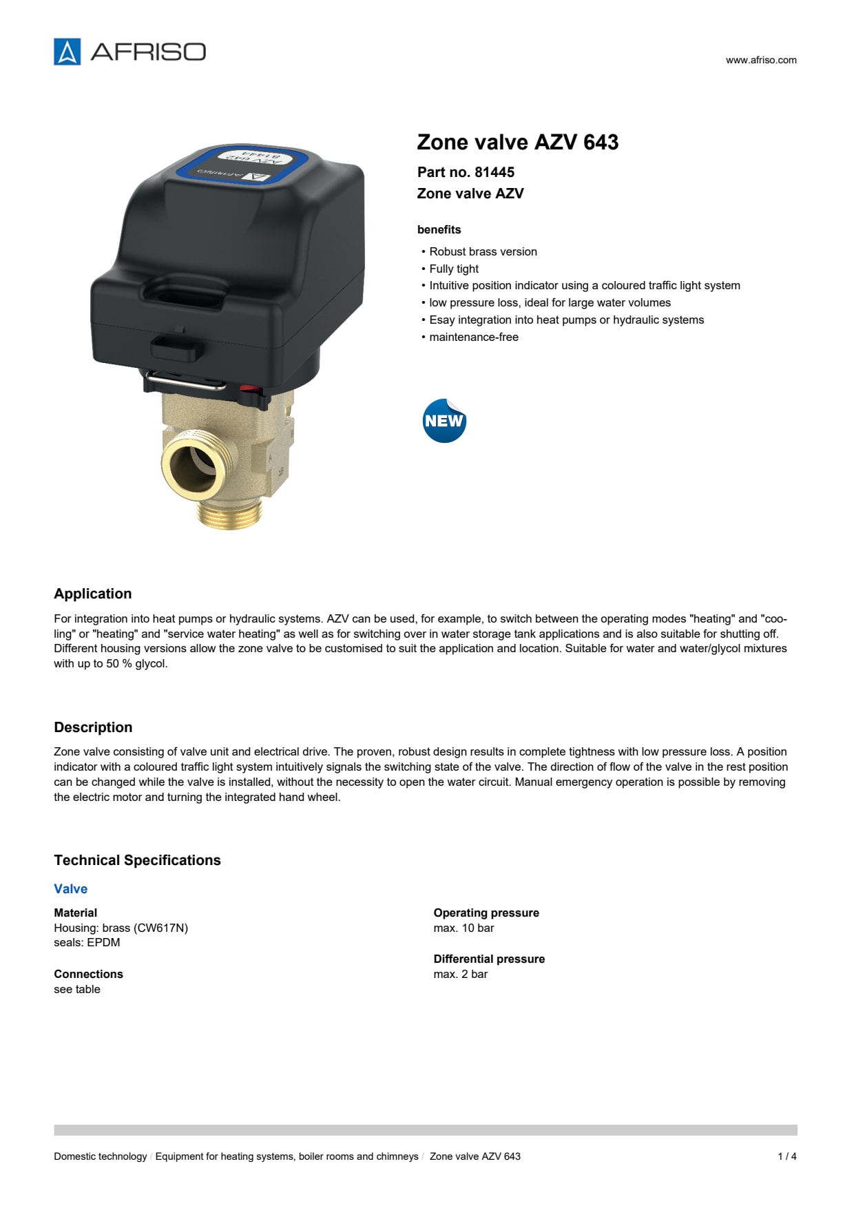 AFRISO_DATA-SHEET_ZONE-VALVE_AZV-643_81445_ENG_GBR.PDF