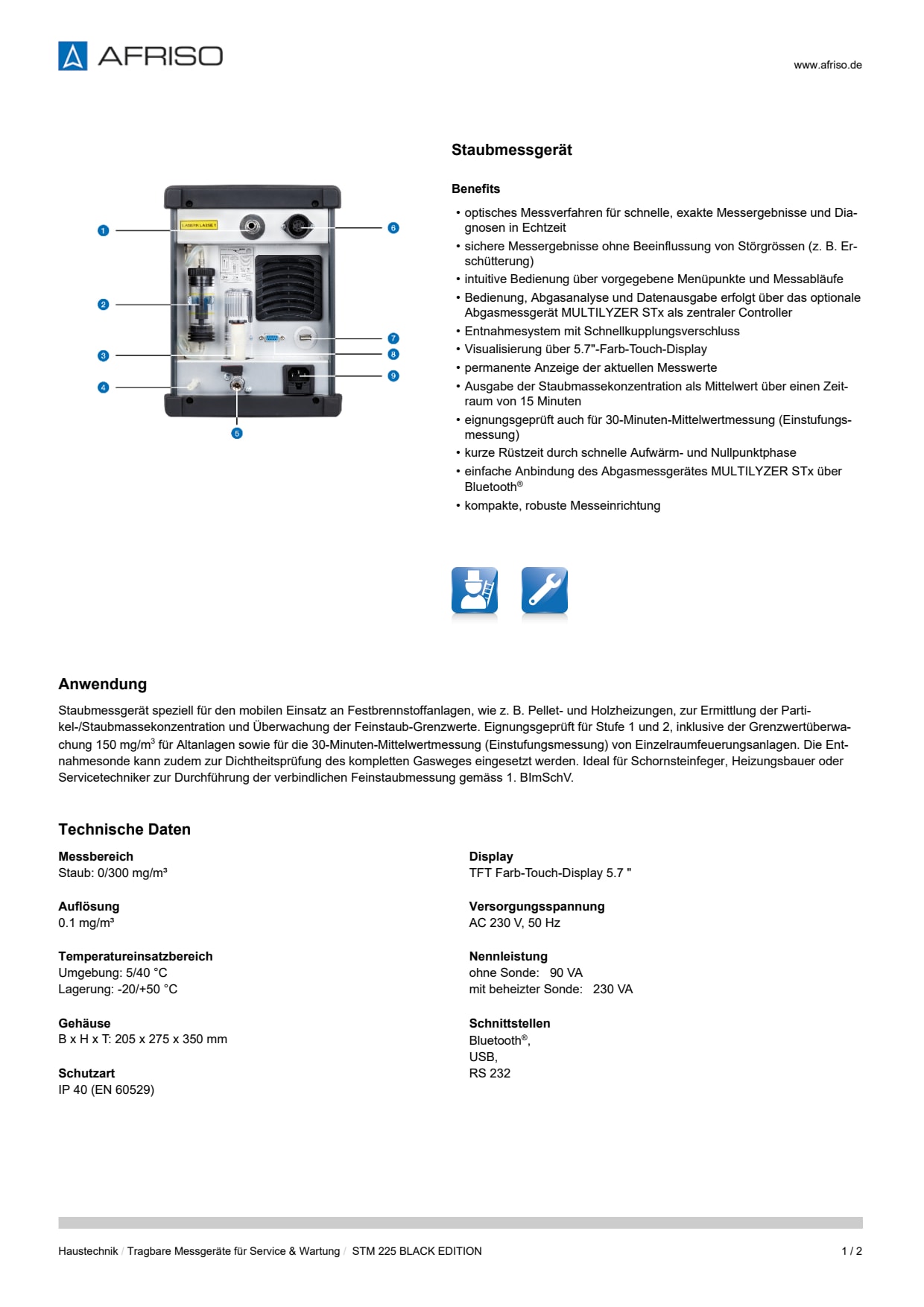 AFRISO_DATENBLATT_STAUBMESSGERAET_STM-225-BLACK-EDITION_P7923_DEU_CHE.PDF