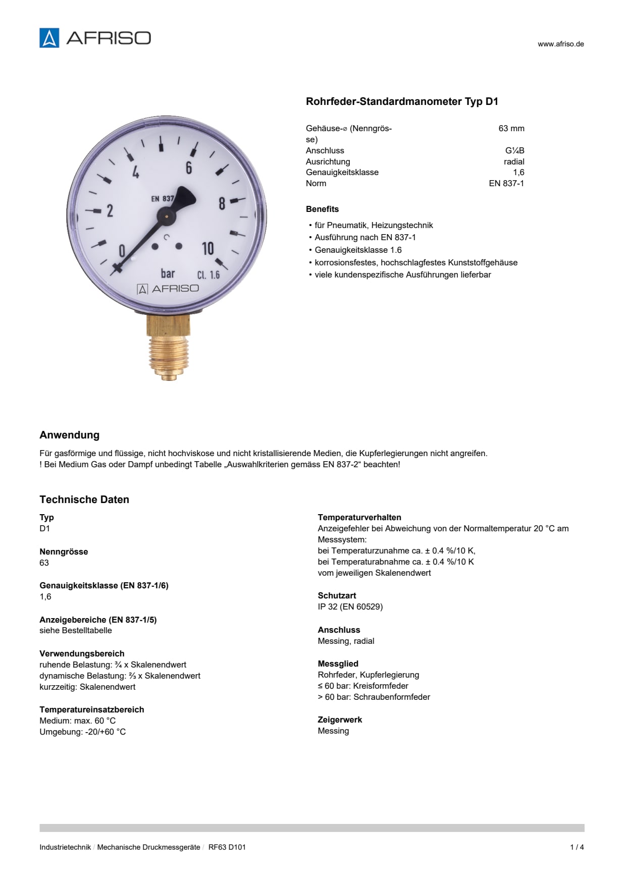AFRISO_DATENBLATT_ROHRFEDER-STANDARDMANOMETER-TYP-D1_RF63-D101_P20837_DEU_CHE.PDF