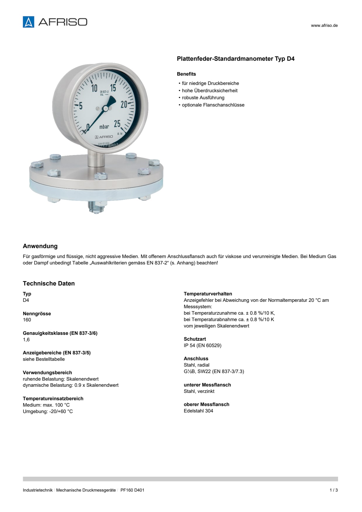 AFRISO_DATENBLATT_PLATTENFEDER-STANDARDMANOMETER-TYP-D4_PF160-D401_P25508_DEU_CHE.PDF