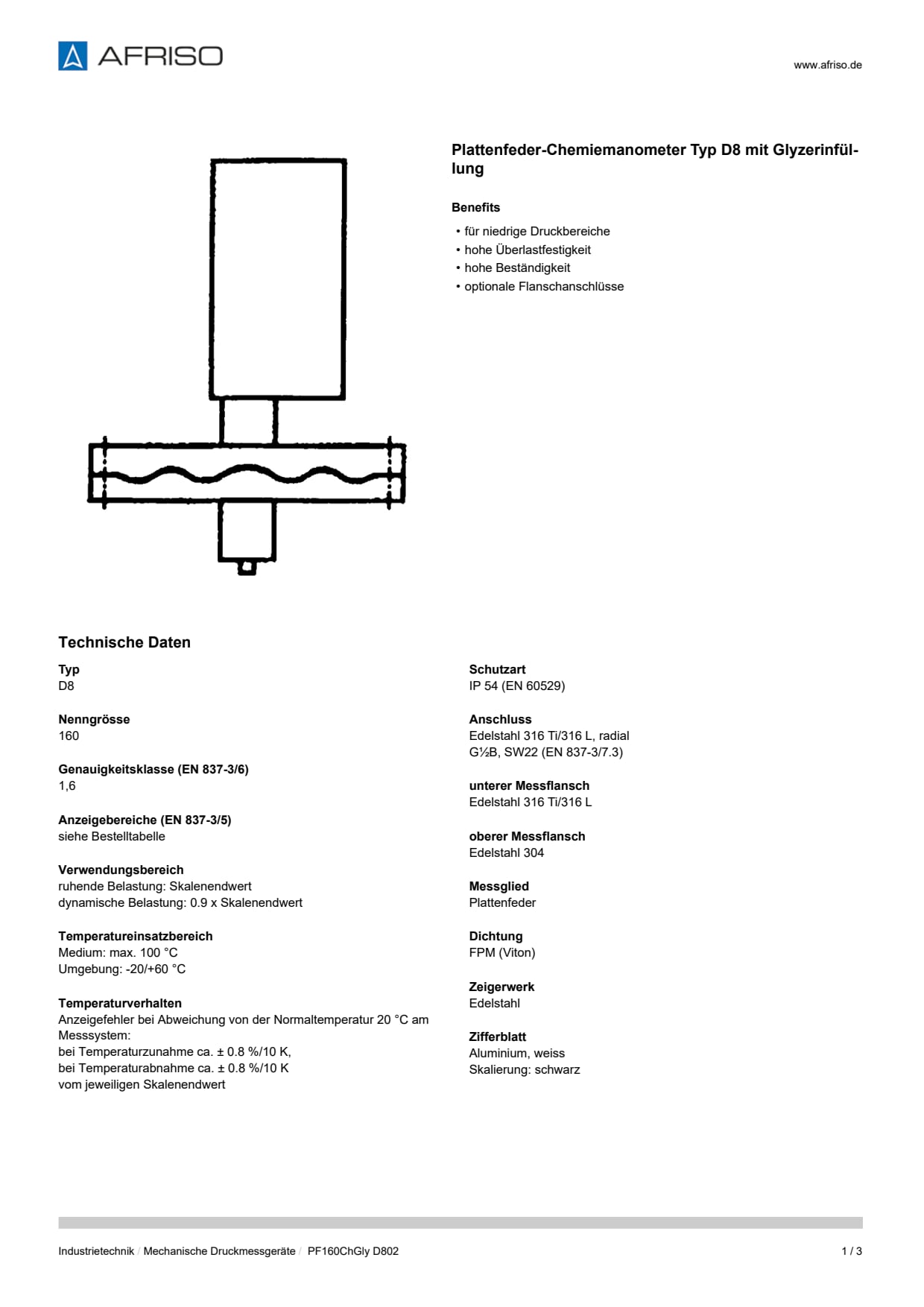 AFRISO_DATENBLATT_PLATTENFEDER-CHEMIEMANOMETER-TYP-D8-MIT-GLYZERINFUELLUNG_PF160CHGLY-D802_P25506_DEU_CHE.PDF