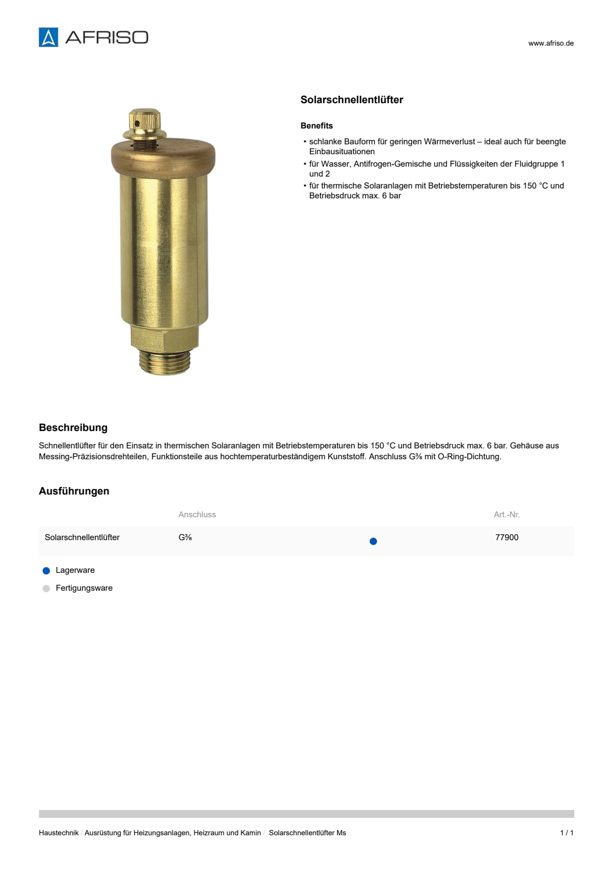 AFRISO_DATENBLATT_SOLARSCHNELLENTLUEFTER-MS_P31751_DEU_CHE.PDF