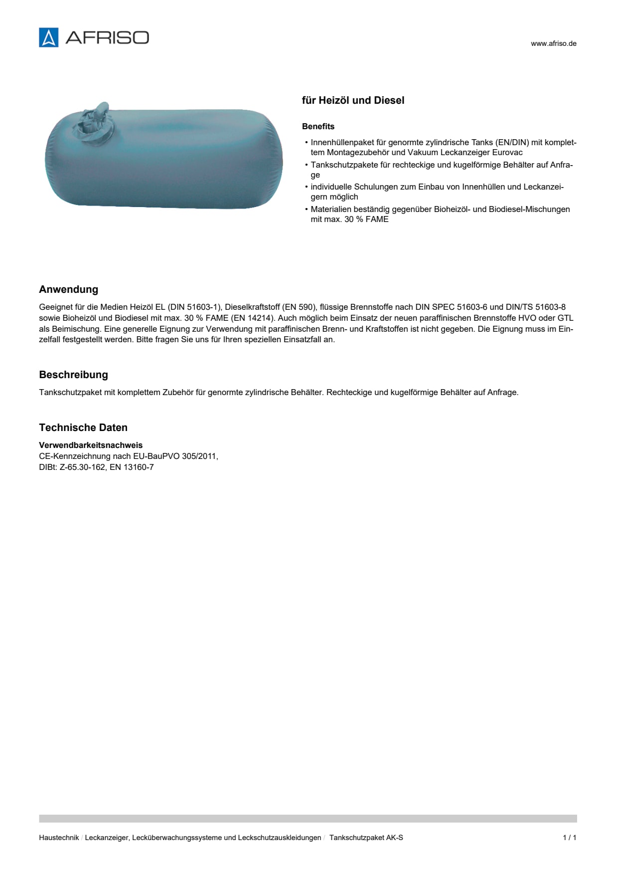 AFRISO_DATENBLATT_FUER-HEIZOEL-UND-DIESEL_TANKSCHUTZPAKET-AK-S_P31413_DEU_CHE.PDF