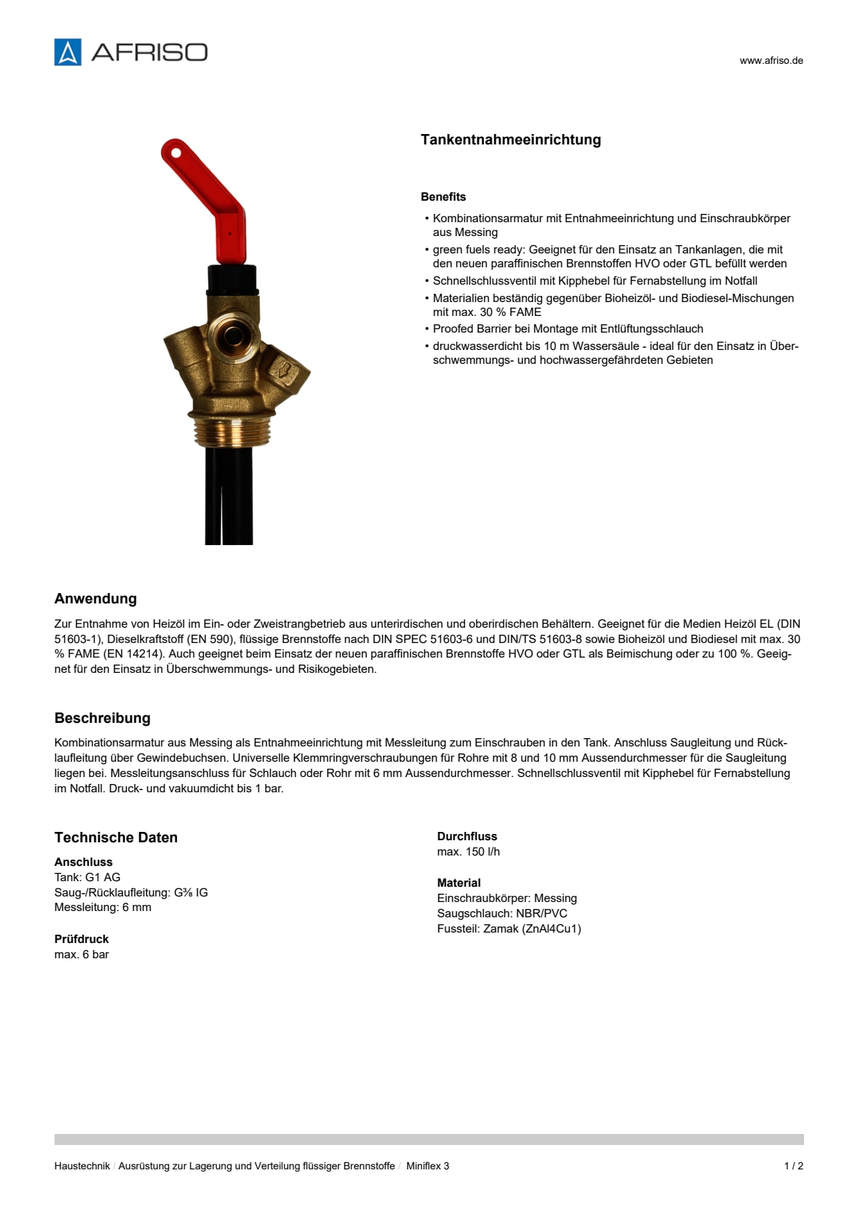 AFRISO_DATENBLATT_TANKENTNAHMEEINRICHTUNG_MINIFLEX-3_P31369_DEU_CHE.PDF
