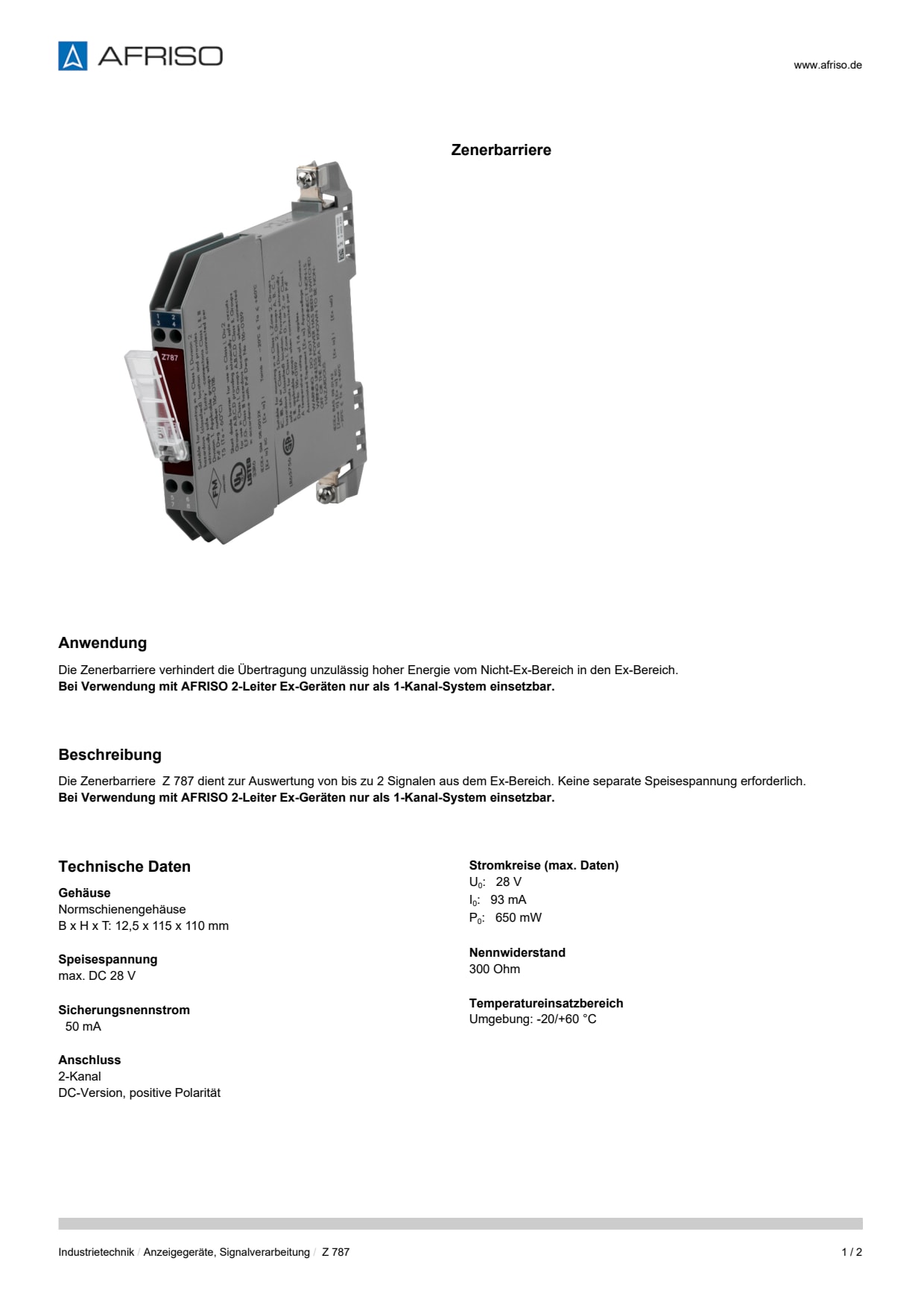 AFRISO_DATENBLATT_ZENERBARRIERE_Z-787_P31955_DEU_CHE.PDF