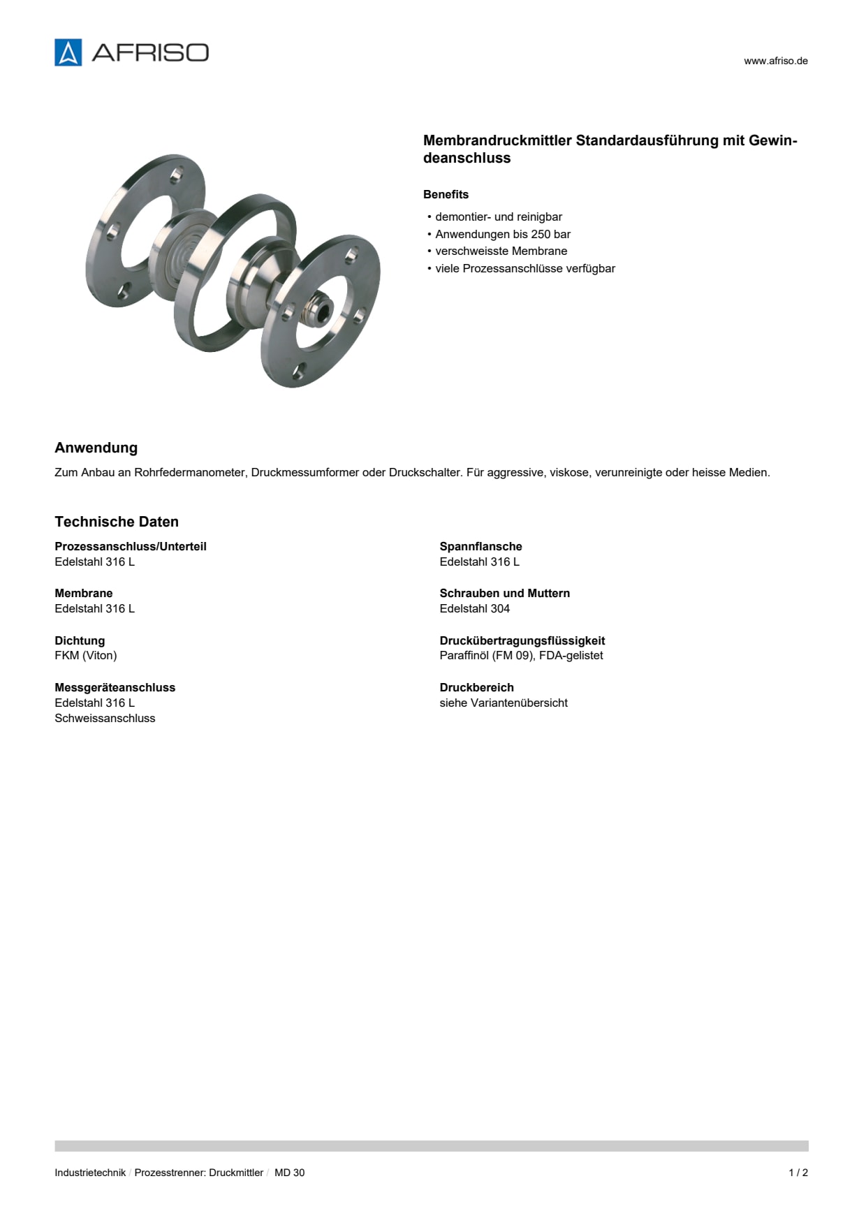 AFRISO_DATENBLATT_MEMBRANDRUCKMITTLER-STANDARDAUSFUEHRUNG-MIT-GEWINDEANSCHLUSS_MD-30_P36957_DEU_CHE.PDF