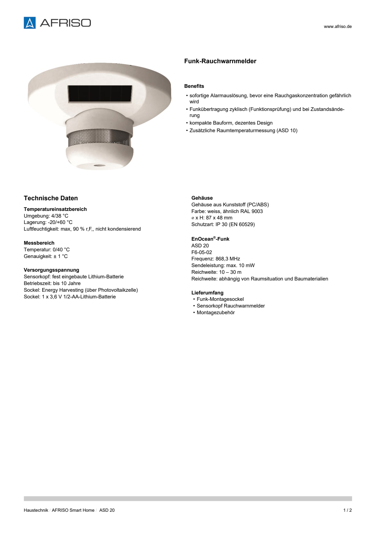AFRISO_DATENBLATT_FUNK-RAUCHWARNMELDER_ASD-20_P39961_DEU_CHE.PDF