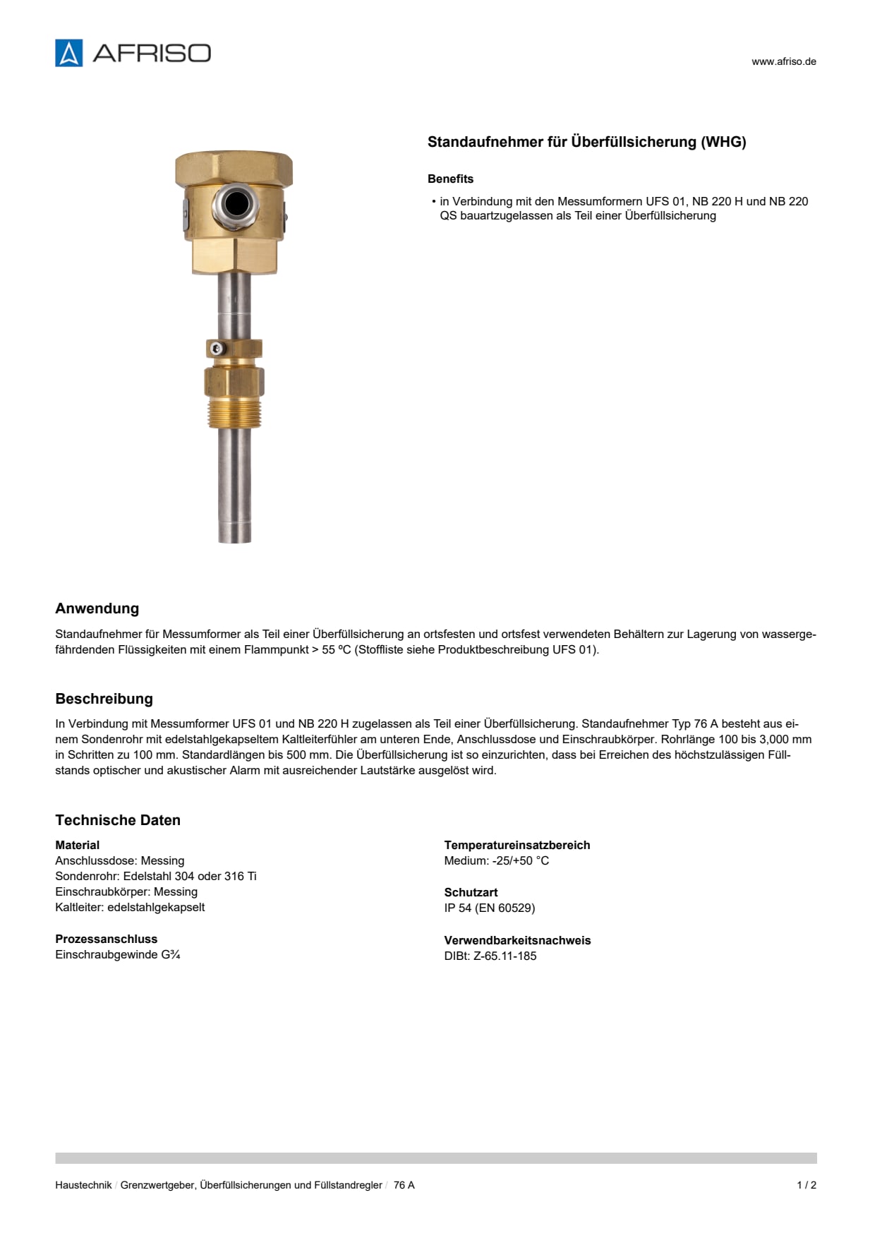 AFRISO_DATENBLATT_STANDAUFNEHMER-FUER-UEBERFUELLSICHERUNG--WHG-_76-A_P55029_DEU_CHE.PDF