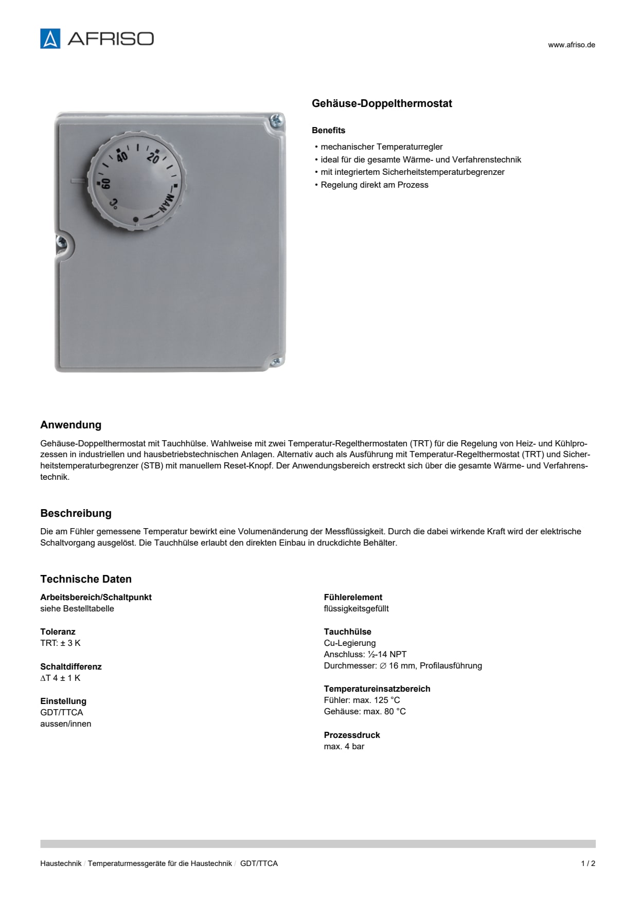 AFRISO_DATENBLATT_GEHAEUSE-DOPPELTHERMOSTAT_GDT-TTCA_P55026_DEU_CHE.PDF