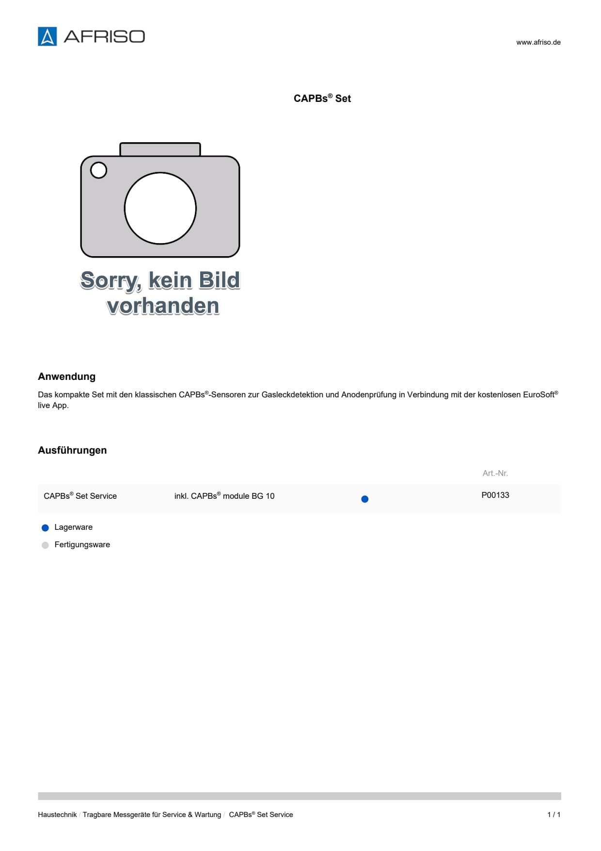AFRISO_DATENBLATT_CAPBS-SET_CAPBS-SET-SERVICE_P61807_DEU_CHE.PDF