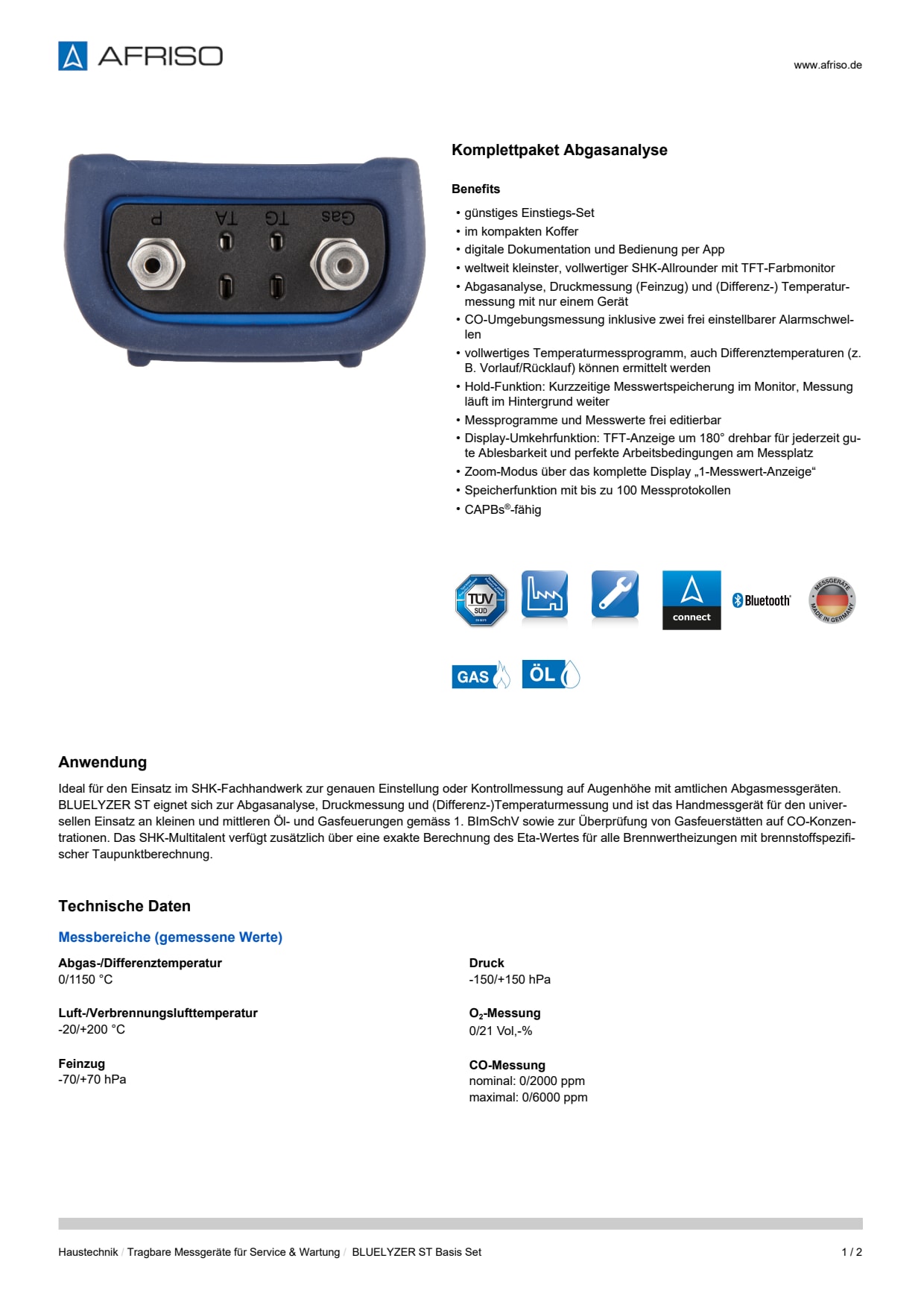 AFRISO_DATENBLATT_KOMPLETTPAKET-ABGASANALYSE_BLUELYZER-ST-BASIS-SET_P61741_DEU_CHE.PDF