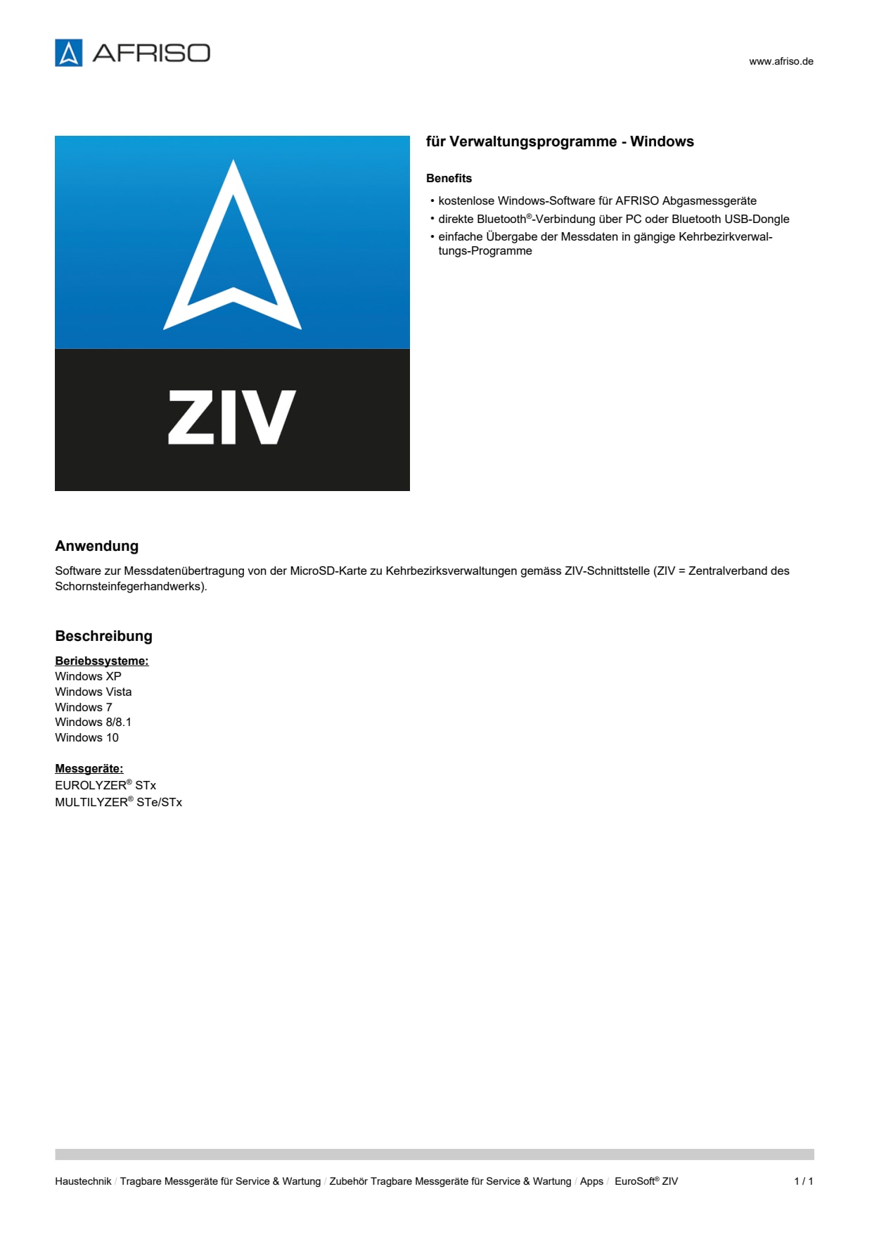 AFRISO_DATENBLATT_FUER-VERWALTUNGSPROGRAMME--WINDOWS_EUROSOFT-ZIV_P61325_DEU_CHE.PDF