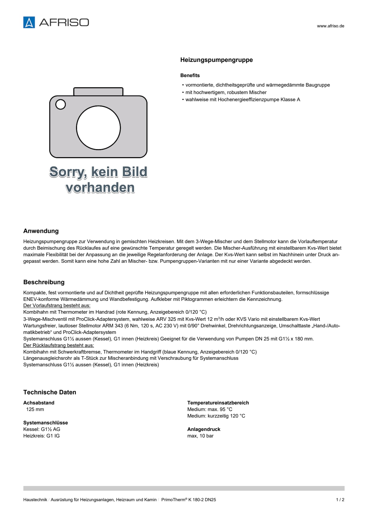 AFRISO_DATENBLATT_HEIZUNGSPUMPENGRUPPE_PRIMOTHERM-K-180-2-DN25_P63510_DEU_CHE.PDF