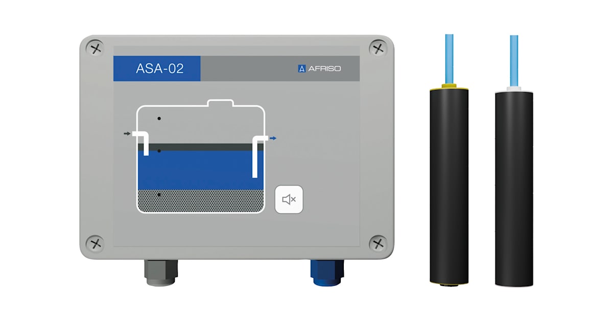 Alarm unit for separators ASA-02-2 with layer thickness probe ASA-LP ...