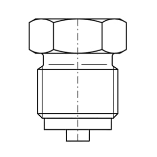 Übergangsstück, Muffe x Zapfen
