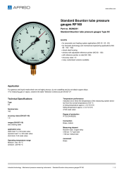 AFRISO_STANDARD-BOURDON-TUBE-PRESSURE-GAUGES-RF160-STANDARD-BOURDON-TUBE-PRESSURE-GAUGE_85260201_ENG_GBR.PDF