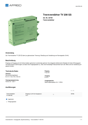 AFRISO_TRENNVERSTAERKER-TV-200-GS-TRENNVERSTAERKER_53704_DEU_DEU.PDF