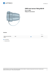 AFRISO_GWG-LEVEL-SENSOR-FITTING-905-W-FITTINGS-FOR-LEVEL-SENSORS_40050_ENG_GBR.PDF
