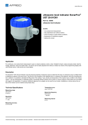 AFRISO_ULTRASONIC-LEVEL-INDICATOR-SONARFOX--UST-20-01O01-ULTRASONIC-LEVEL-INDICATOR_33545_ENG_GBR.PDF