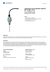 AFRISO_CAPACITANCE-LEVEL-INDICATOR-CAPFOX--EFT-20-MS--22-HT-CAPACITANCE-LEVEL-INDICATOR_5655022HT-L-4B01_ENG_GBR.PDF