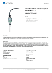 AFRISO_CAPACITANCE-LEVEL-INDICATOR-CAPFOX--EFT-20-MS--21-ST-CAPACITANCE-LEVEL-INDICATOR_5655021ST-L-3B01_ENG_GBR.PDF