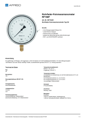 AFRISO_ROHRFEDER-FEINMESSMANOMETER-RF160F-ROHRFEDER-FEINMESSMANOMETER-TYP-D4_85710401_DEU_CHE.PDF