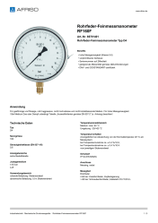 AFRISO_ROHRFEDER-FEINMESSMANOMETER-RF160F-ROHRFEDER-FEINMESSMANOMETER-TYP-D4_85701401_DEU_CHE.PDF