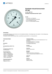 AFRISO_ROHRFEDER-INDUSTRIEMANOMETER-RF100I-ROHRFEDER-INDUSTRIEMANOMETER-TYP-D4_85317411_DEU_CHE.PDF