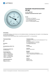AFRISO_ROHRFEDER-INDUSTRIEMANOMETER-RF100I-ROHRFEDER-INDUSTRIEMANOMETER-TYP-D4_85312431_DEU_CHE.PDF