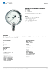 AFRISO_ROHRFEDER-SICHERHEITSMANOMETER-RF100SI-ROHRFEDER-SICHERHEITSMANOMETER-TYP-D4_85472402_DEU_CHE.PDF