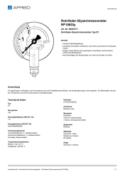 AFRISO_ROHRFEDER-GLYZERINMANOMETER-RF100GLY-ROHRFEDER-GLYZERINMANOMETER-TYP-D7_85223711_DEU_CHE.PDF