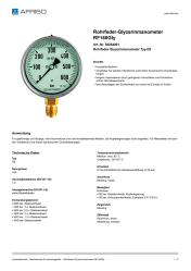 AFRISO_ROHRFEDER-GLYZERINMANOMETER-RF160GLY-ROHRFEDER-GLYZERINMANOMETER-TYP-D8_85264801_DEU_CHE.PDF