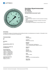 AFRISO_ROHRFEDER-GLYZERINMANOMETER-RF160GLY-ROHRFEDER-GLYZERINMANOMETER-TYP-D8_85274831_DEU_CHE.PDF