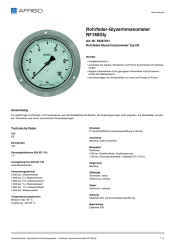 AFRISO_ROHRFEDER-GLYZERINMANOMETER-RF160GLY-ROHRFEDER-GLYZERINMANOMETER-TYP-D8_85267831_DEU_CHE.PDF