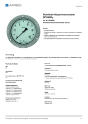 AFRISO_ROHRFEDER-GLYZERINMANOMETER-RF160GLY-ROHRFEDER-GLYZERINMANOMETER-TYP-D8_85266831_DEU_CHE.PDF