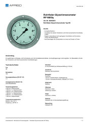 AFRISO_ROHRFEDER-GLYZERINMANOMETER-RF160GLY-ROHRFEDER-GLYZERINMANOMETER-TYP-D8_85253831_DEU_CHE.PDF