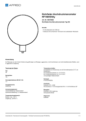 AFRISO_ROHRFEDER-HOCHDRUCKMANOMETER-RF160HDGLY-ROHRFEDER-HOCHDRUCKMANOMETER-TYP-D8_85278802_DEU_CHE.PDF