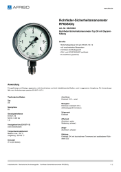 AFRISO_ROHRFEDER-SICHERHEITSMANOMETER-RF63SIGLY-ROHRFEDER-SICHERHEITSMANOMETER-TYP-D8-M_85416802_DEU_CHE.PDF
