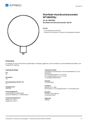 AFRISO_ROHRFEDER-HOCHDRUCKMANOMETER-RF100HDGLY-ROHRFEDER-HOCHDRUCKMANOMETER-TYP-D8_85247802_DEU_CHE.PDF