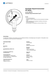 AFRISO_ROHRFEDER-GLYZERINMANOMETER-RF100GLY-ROHRFEDER-GLYZERINMANOMETER-TYP-D7_85319751_DEU_CHE.PDF