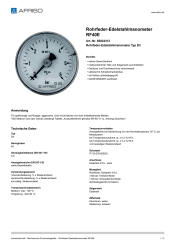 AFRISO_ROHRFEDER-EDELSTAHLMANOMETER-RF40E-ROHRFEDER-EDELSTAHLMANOMETER-TYP-D3_85024312_DEU_CHE.PDF