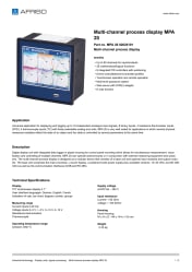 AFRISO_DATA-SHEET_MULTI-CHANNEL-PROCESS-DISPLAY_MPA-20_MPA-20-02020101_ENG_GBR.PDF