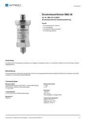 AFRISO_DATENBLATT_DRUCKMESSUMFORMER_DMU-30_DMU-30111220601_DEU_CHE.PDF