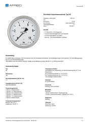 AFRISO_DATENBLATT_ROHRFEDER-INDUSTRIEMANOMETER-TYP-D4_RF160I-D411_P22250_DEU_CHE.PDF