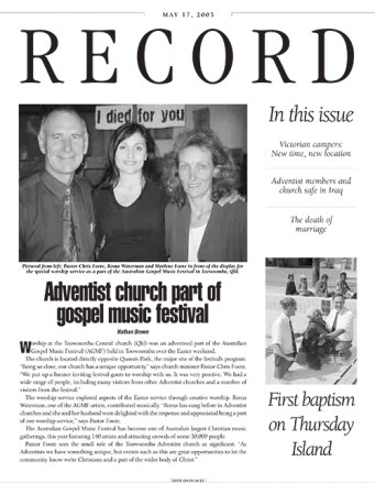 17 MAY 2003