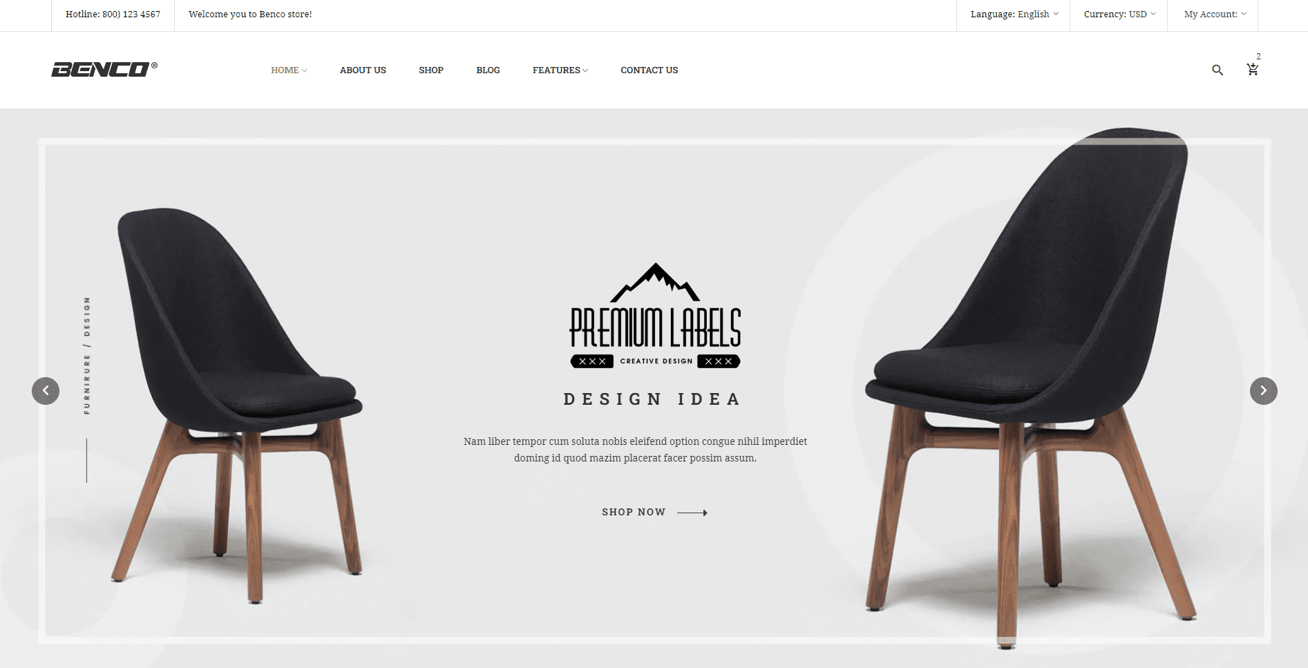 Benco - Minimal Furniture Shop HTML Template