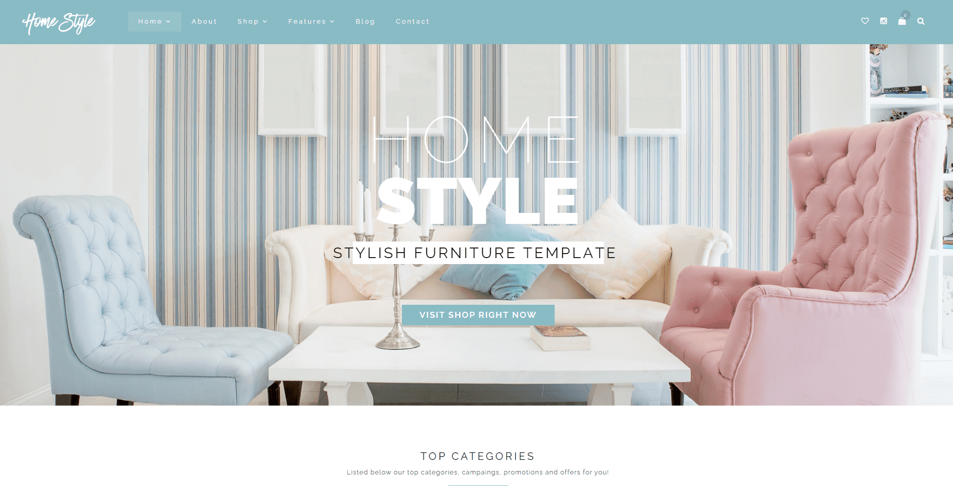 HomeStyle Responsive Furniture Interior HTML5 Site Template