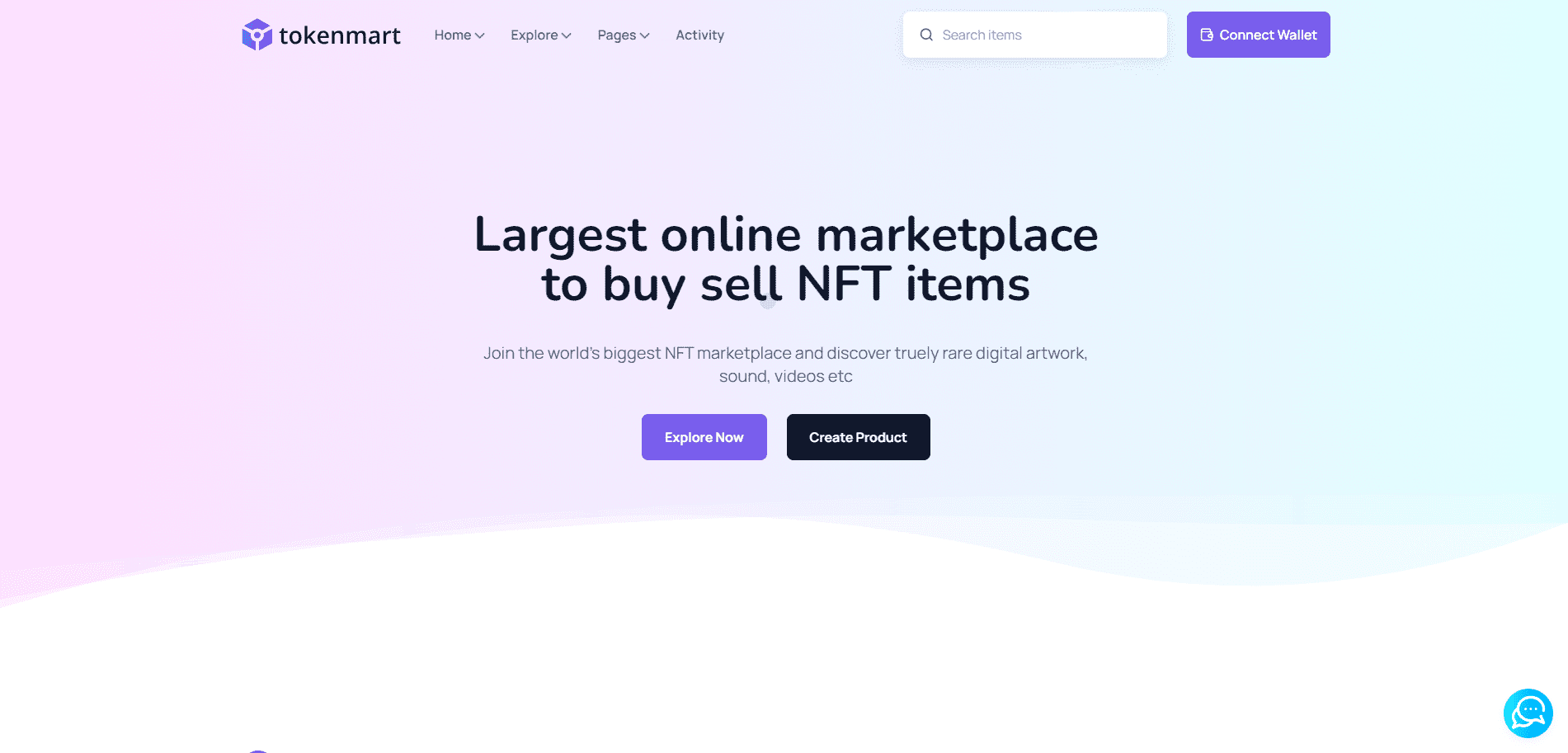 Tokenmart - NFT Marketplace HTML Template