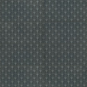 Wave 12" x 24" Honed Fan Deco Porcelain Tile in Ash